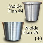 Molde Flan 4 y 5. Aluminio. Almandoz.